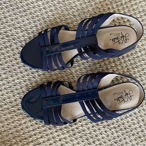 Women’s Size 9 Navy Shoes Great Condition